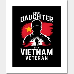 Proud Daughter of a Vietnam veteran | Memorial day | Veteran lover gifts Posters and Art